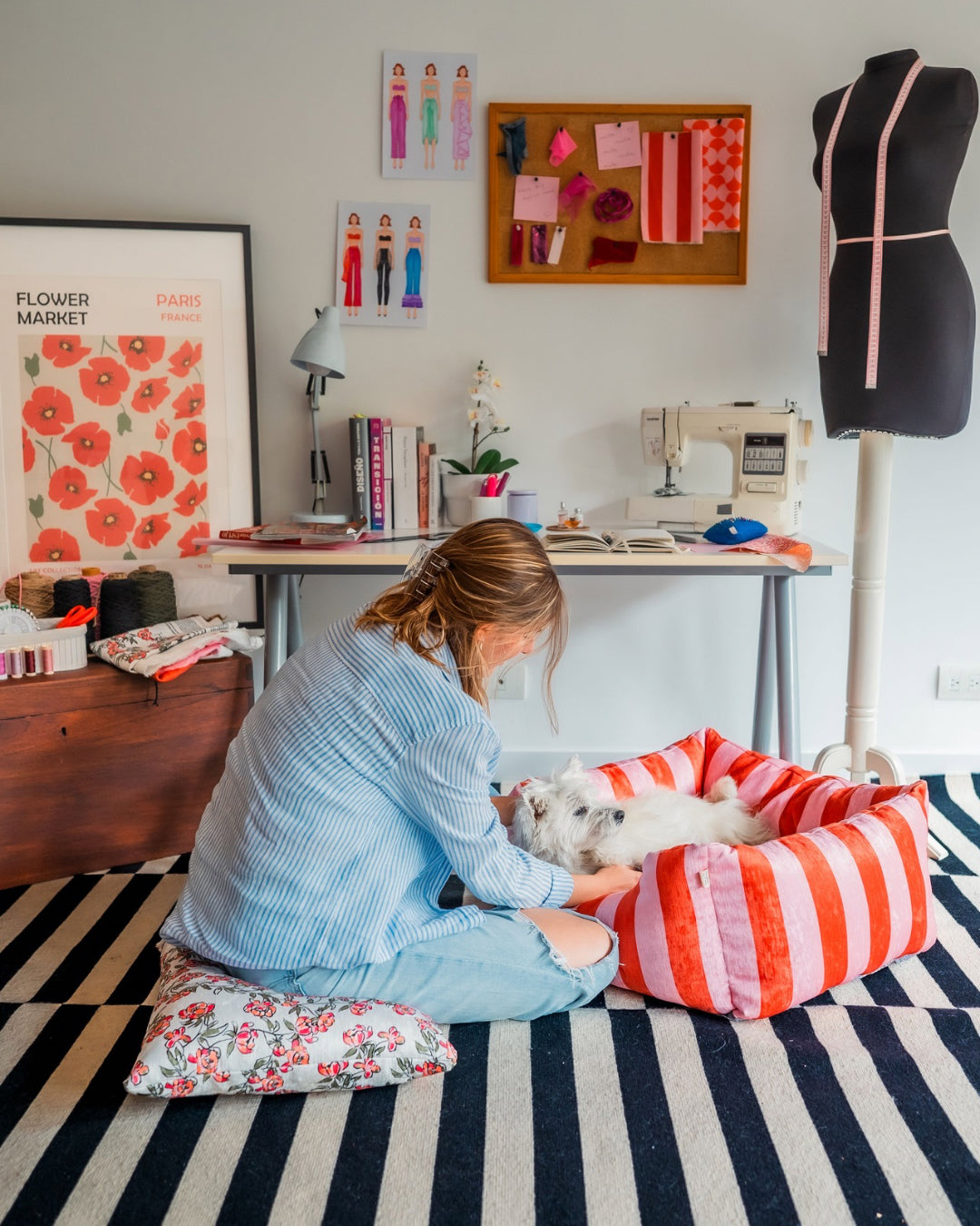 Cama Boxy Rayas