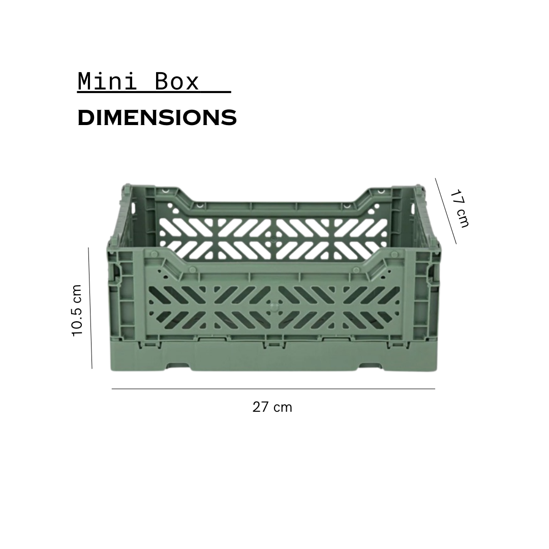 Mini Box Almond Green