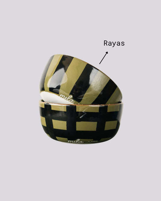 Bowl Rayas Verde